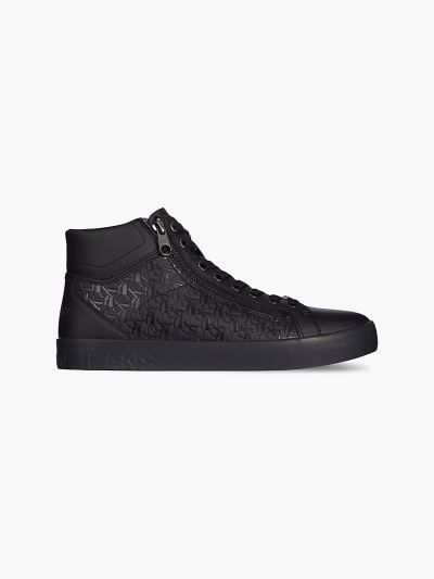Calvin Klein Cipők HU857893 | Calvin Klein Logo Férfi Magas Sportcipő Fekete